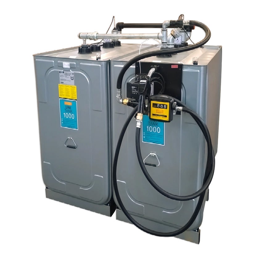 Dieseltanksystem med UNI-tank 2 x 1000 L