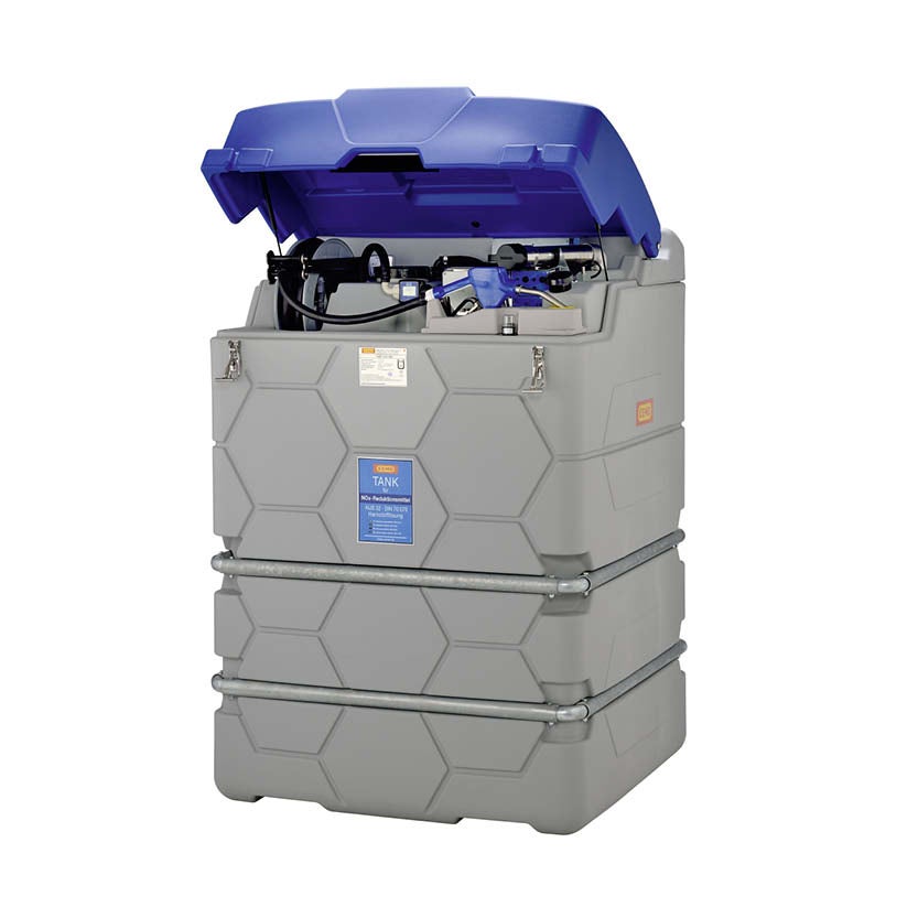 AdBlue tank CUBE 1500 L Premium utomhus, med flödesmätare och lock