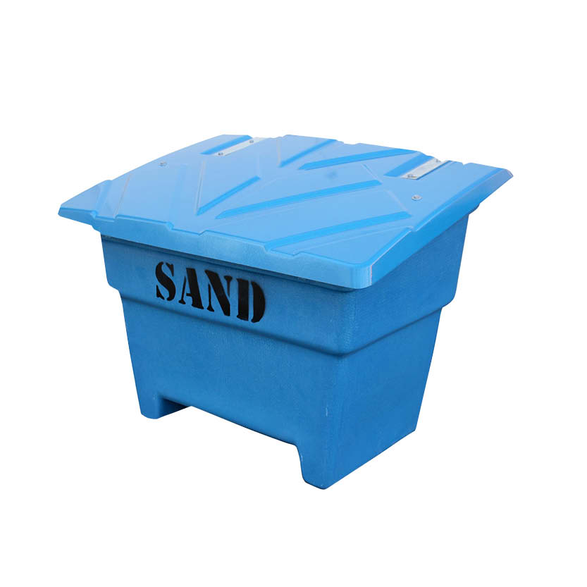 Sandlåda 350 L, för vägsand, blå