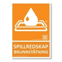 Dekal Spillredskap® brunnstätning A5 av självhäftande vinyl