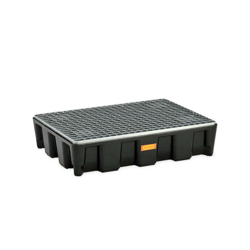 Arbetsgolv 60HD av PE med stålgaller, en sektion med mått 800x600x180 mm