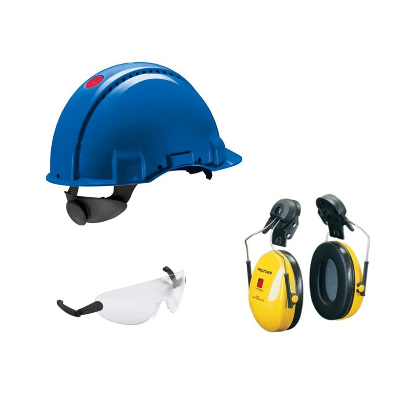 Skyddshjälmpaket 3M™ PELTOR G3000 blå