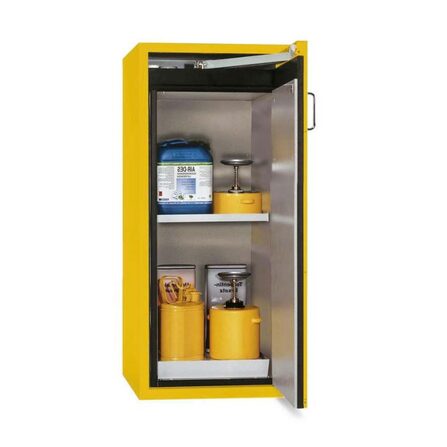 Brandsäkert kemikalieskåp Edition G-600-FR, bredd 600 mm, 1 hyllplan, högerhängd dörr
