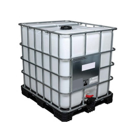 IBC-behållare 1000 liter UN-godkänd, DN80, PE-pall