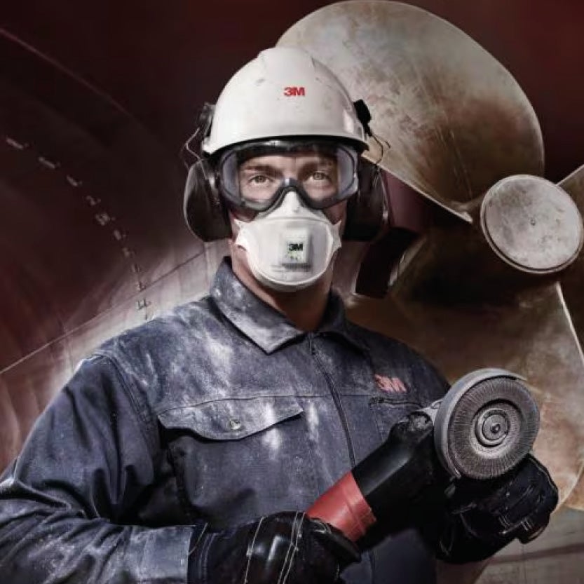 Halvmask 3M filtrerande FFP3 med ventil, 9332+Gen3