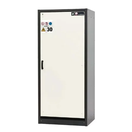 Brandklassat kemikalieskåp BaseLine 30-94R, bredd 900 mm, fyra utdragskar, högerhängd dörr