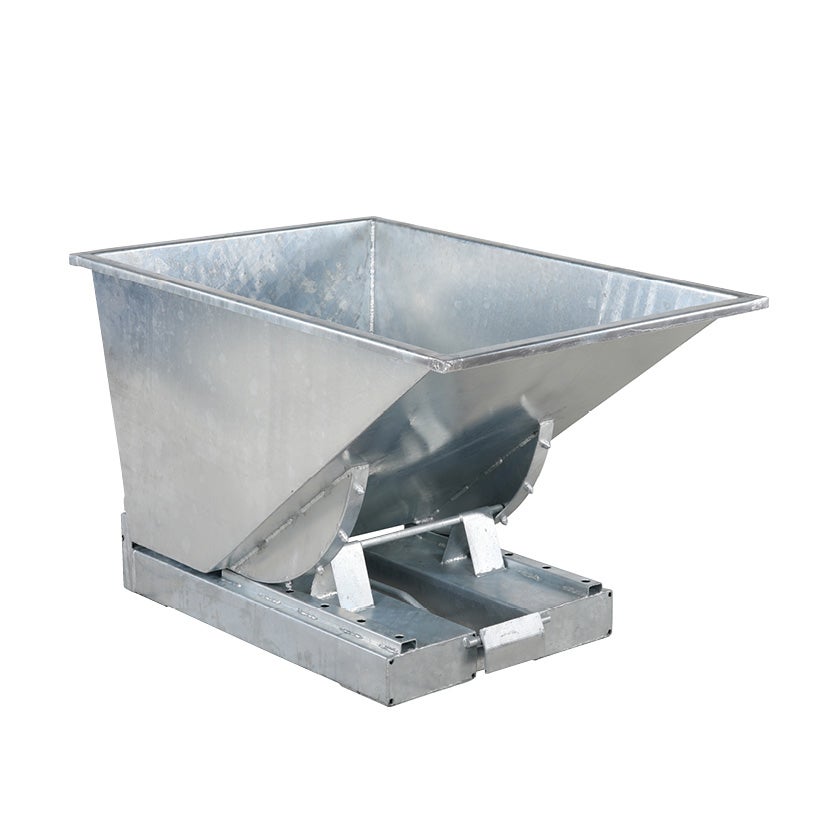 Tippcontainer Tippo HD 300 L, av galvaniserat stål