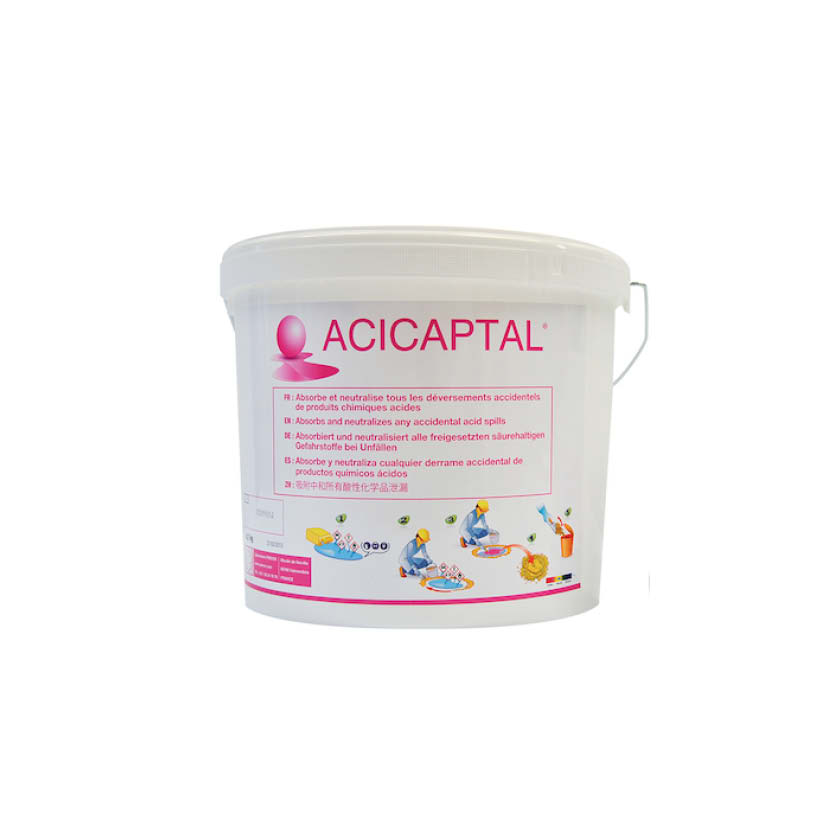 Acicaptal® absorberande och neutraliserande pulver, 9 kg hink