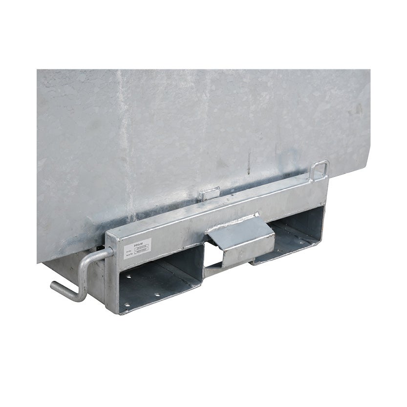 Tippcontainer Tippo HD 1100 L, av galvaniserat stål