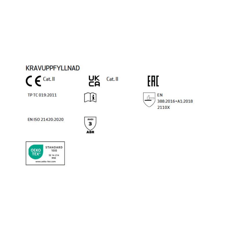 Montagehandske Tegera 777, tunn, PU-doppad, stl 5