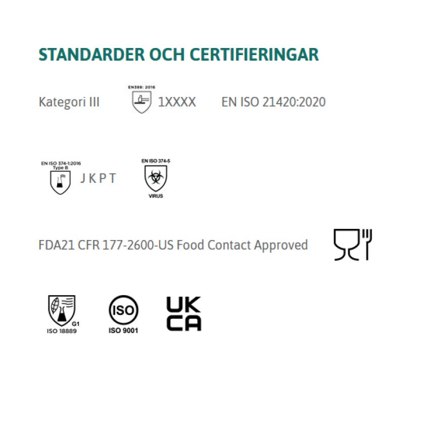 Engångshandske TouchNTuff 92-600 grön, opudrad nitril, stl XS