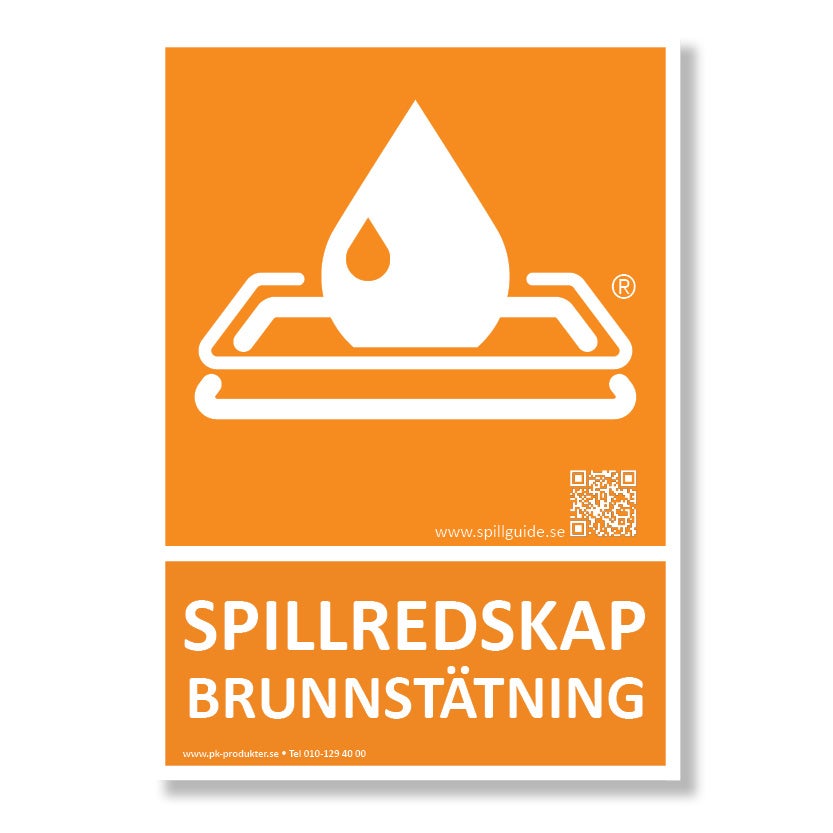 Dekal Spillredskap® brunnstätning A5 av självhäftande vinyl