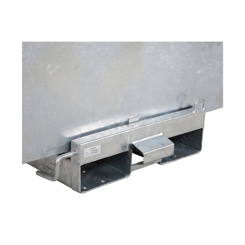 Tippcontainer Tippo HD 900 L, av galvaniserat stål