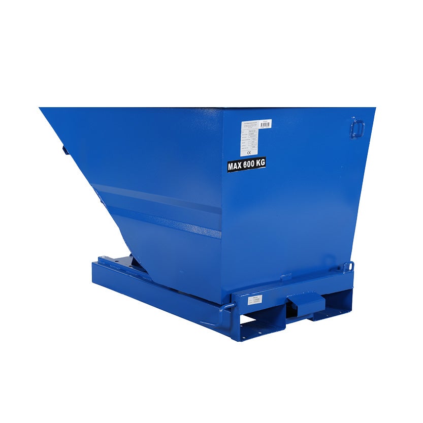 Tippcontainer Tippo light av stål 600 L, för lättare källsortering