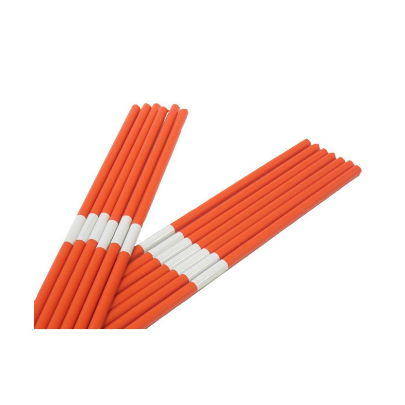 Snökäppar 2 m, orange med reflex