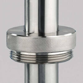 Adapter av förnicklad mässing för fatpumpar, passar R 2" öppning