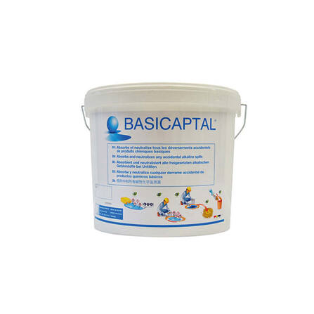Basicaptal® absorberande och neutraliserande pulver, 9 kg hink
