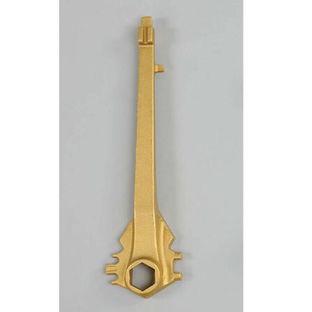 Fatnyckel DW5 universal av brons, med extra långt skaft